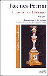 Chroniques littéraires 1961 1981 Chroniques littéraires 1961 1981