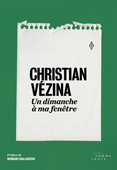 Un dimanche à ma fenêtre Un dimanche à ma fenêtre