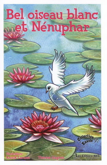 Bel oiseau blanc et Nénuphar Bel oiseau blanc et Nénuphar