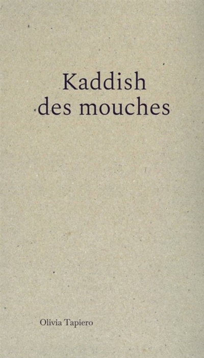 Kaddish des mouches Kaddish des mouches